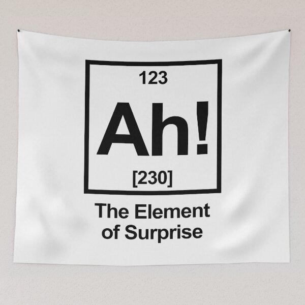 Item preview, Ah The Element Of Surprise Chemistry Periodic Table Humor designed and sold by allysmar.