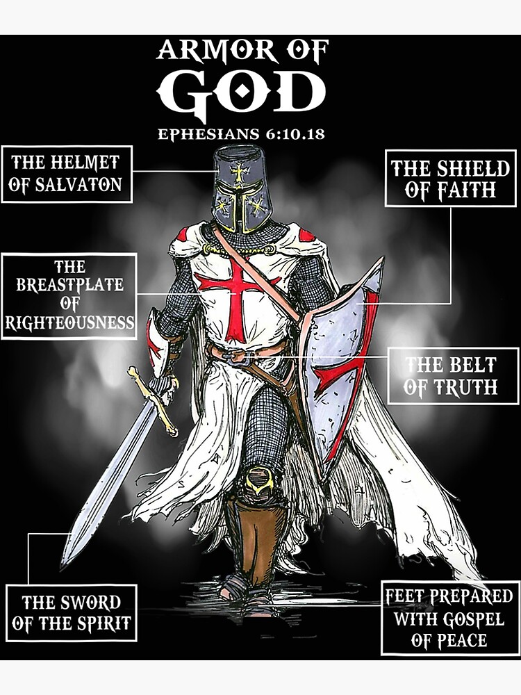 "armor of god bible verse great religious christian " Poster for Sale