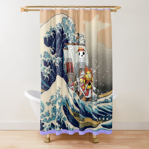 Wave Shower Curtain Japanese Shower Curtain Anime Shower Curtain Cool Shower  Curtains for Bathroom Set DecorCreative Oil Painting 70x70 inches with  Hooks  Amazonin Home  Kitchen