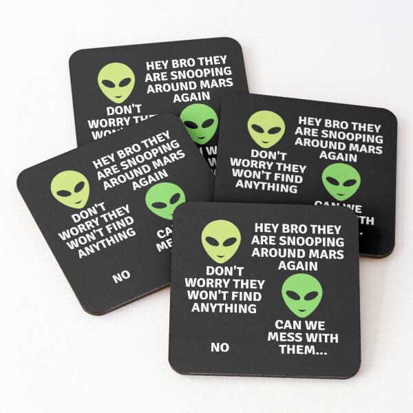 Item preview, two aliens talking about messing with the rover designed and sold by Vicente Saenz jr.