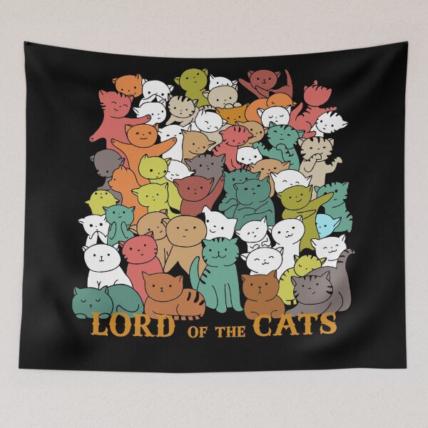 Item preview, Lord of the cats -funny cat design designed and sold by Tanuja  Sharma.