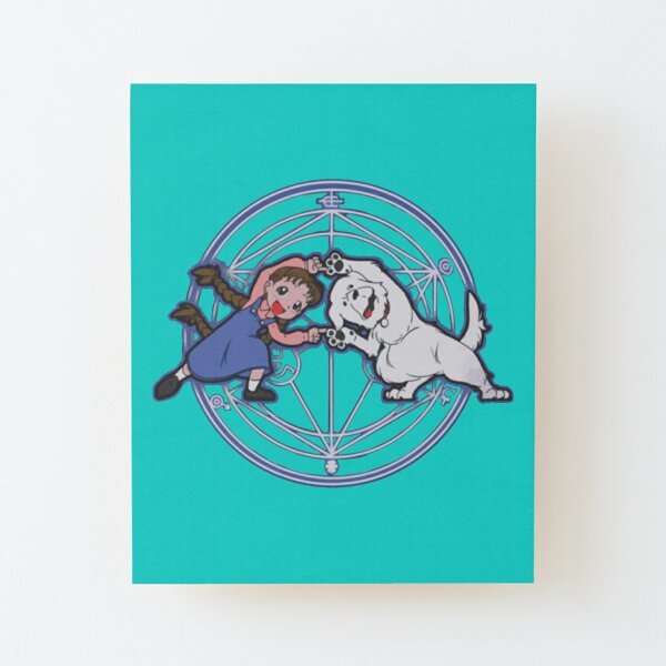 Nina Tucker and her dog Alexander Art Board Print for Sale by  IdumeoSevilla