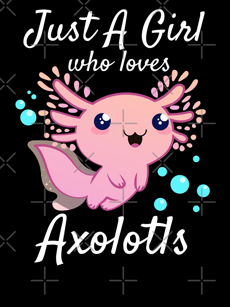 Just A Girl Who Loves Axolotls Retro Axolotl Girl Salamander Lover