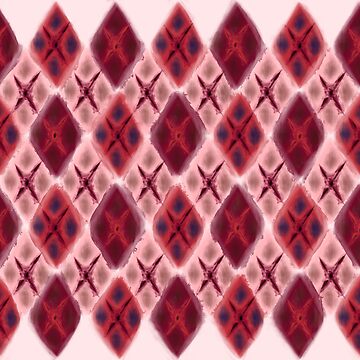 Artwork thumbnail, Argyle Dragon Scale: Strawberry Valentines Color by BlazeraptorGirl