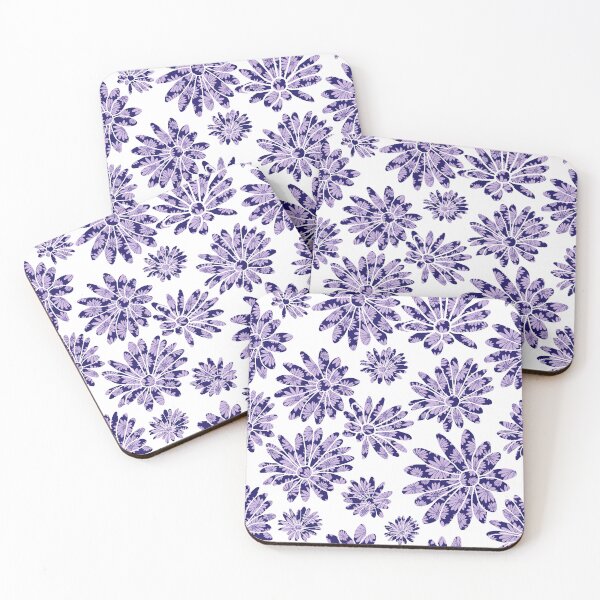 Item preview, Colorful Margaret Flower Floral Textile Repeat Pattern Background designed and sold by Angela Cini.