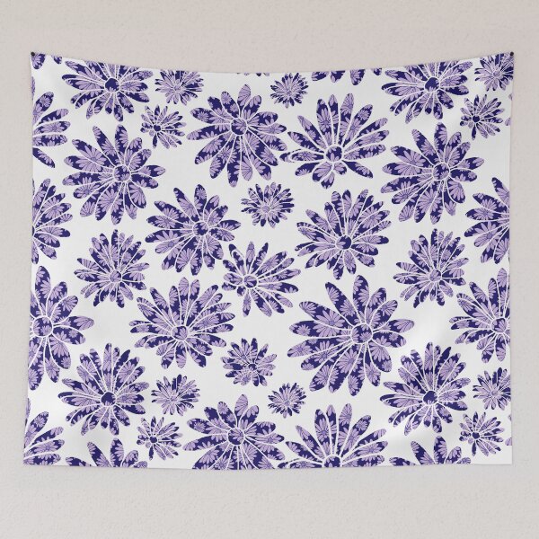 Item preview, Colorful Margaret Flower Floral Textile Repeat Pattern Background designed and sold by Angela Cini.