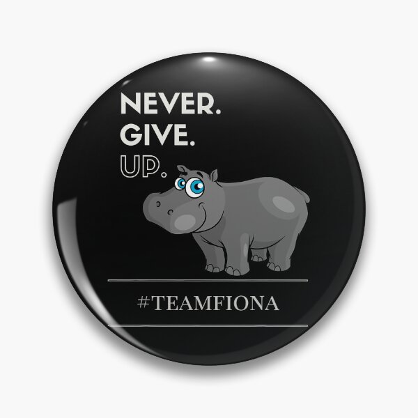 Item preview, Fiona the Hippo Motivational T-Shirt Never Give Up! designed and sold by HaiHaiAnh.