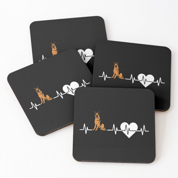 Item preview, German Shepherd Heartbeat Dog Lover T-Shirt designed and sold by HaiHaiAnh.
