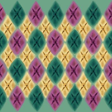 Artwork thumbnail, Argyle Dragon Scale: Classic Magic Color by BlazeraptorGirl