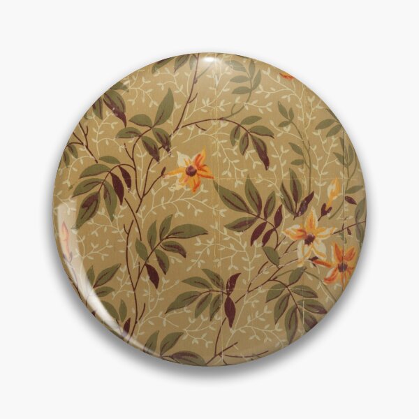 Aperçu de l'œuvre Motif coeur saignant avec des feuilles sur un fond uni créée et vendue par CatbellyDesigns.