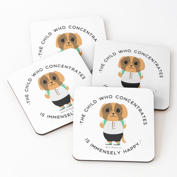 Item preview, Montessori quote The child who concentrates is immensely happy designed and sold by TeyMank.
