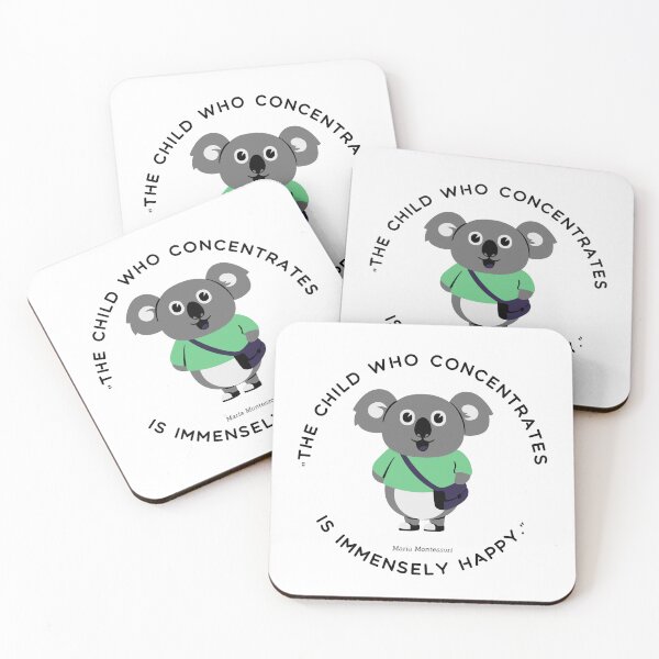 Item preview, Montessori quote The child who concentrates is immensely happy designed and sold by TeyMank.