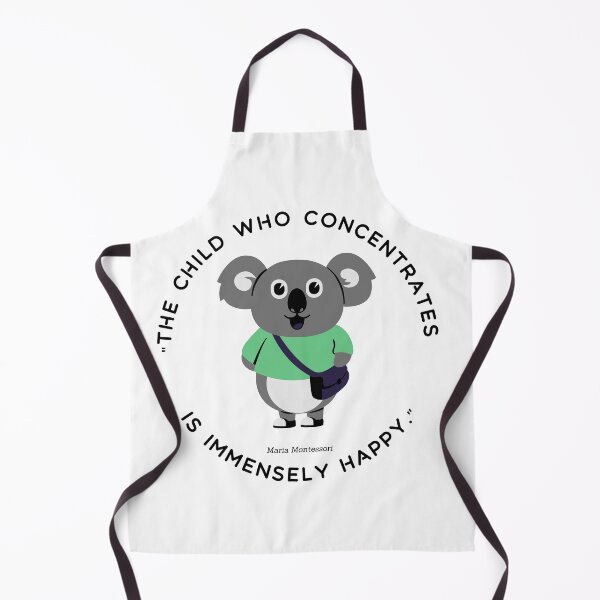 Item preview, Montessori quote The child who concentrates is immensely happy designed and sold by TeyMank.