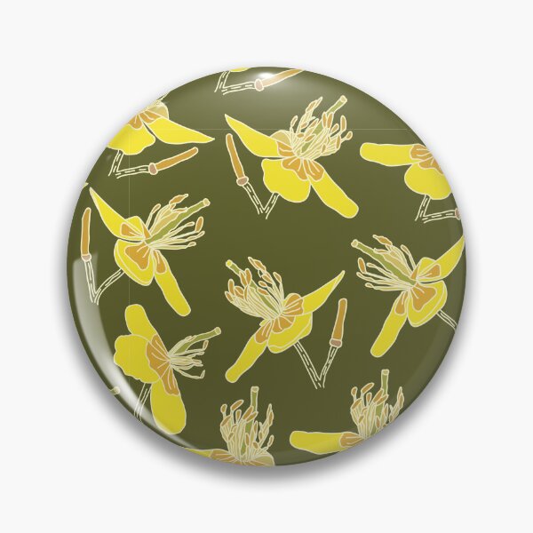 Item preview, Green Yellow Floral Textile Pattern designed and sold by Angela Cini.