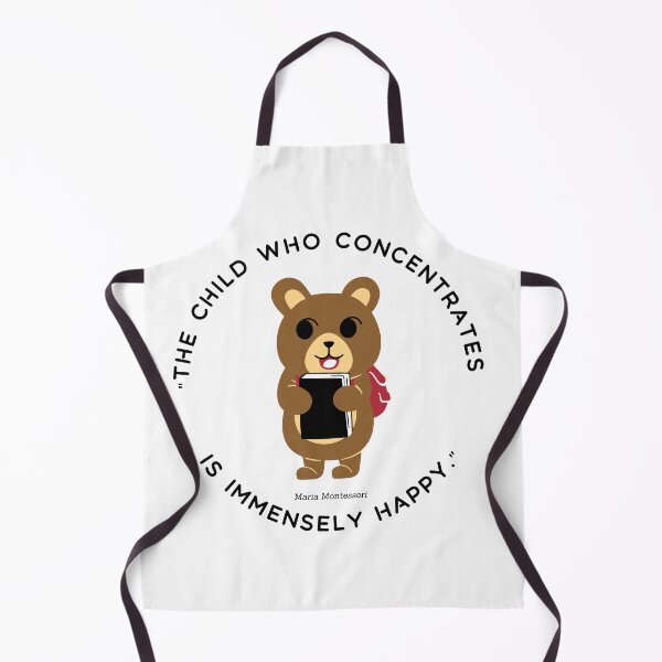 Item preview, Montessori quote The child who concentrates is immensely happy designed and sold by TeyMank.