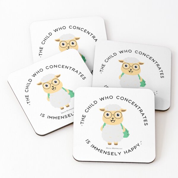 Item preview, Montessori quote The child who concentrates is immensely happy designed and sold by TeyMank.