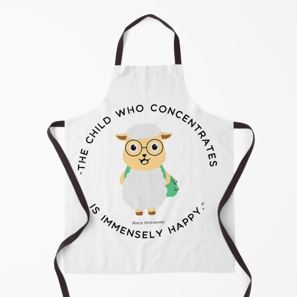 Item preview, Montessori quote The child who concentrates is immensely happy designed and sold by TeyMank.