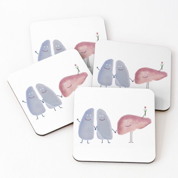 Item preview, Happy Lungs and Liver with a Flower designed and sold by fogoosherie.