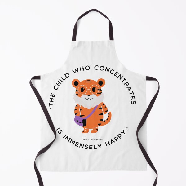 Item preview, Montessori quote The child who concentrates is immensely happy designed and sold by TeyMank.