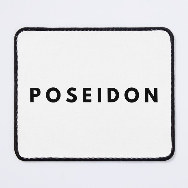 Item preview, Poseidon Greek Mythology Olympian God Black Typography designed and sold by OnyxMoonDesigns.