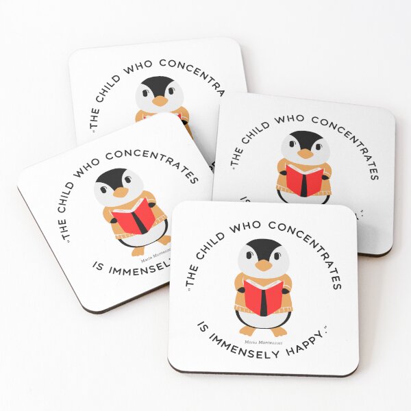 Item preview, Montessori quote The child who concentrates is immensely happy designed and sold by TeyMank.