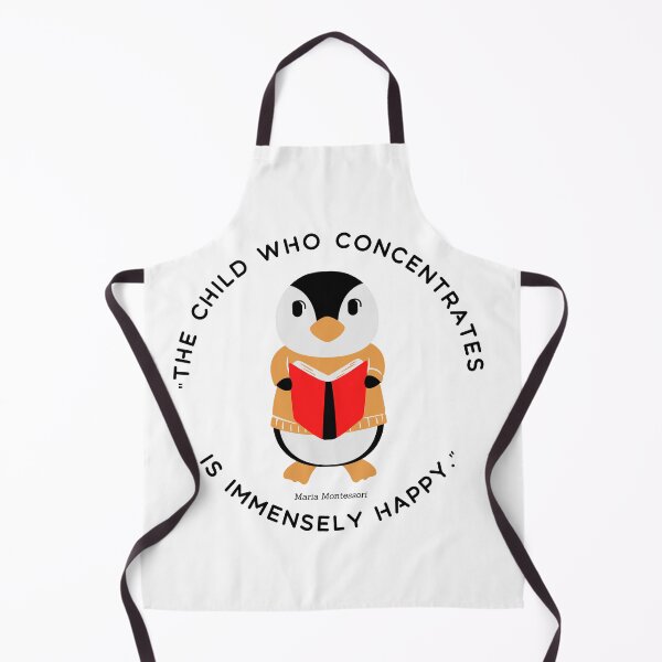 Item preview, Montessori quote The child who concentrates is immensely happy designed and sold by TeyMank.
