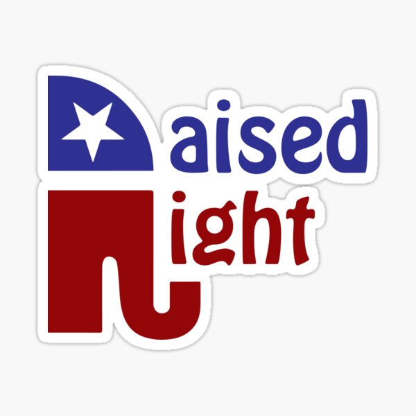 Raised Right Sticker