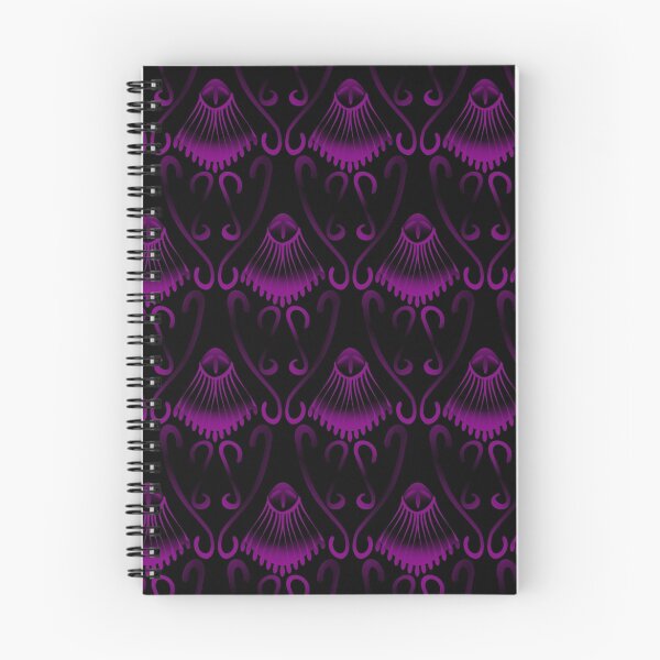 Item preview, Purple Jellyfish with an Black Background Pattern designed and sold by grounds.
