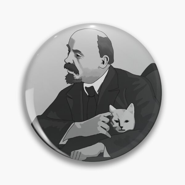 Item preview, Lenin with a cat designed and sold by barretoleitej.