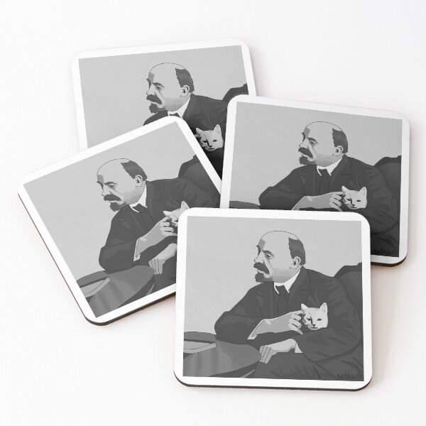 Item preview, Lenin with a cat designed and sold by barretoleitej.