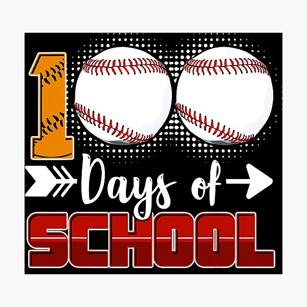 Item preview, 100 Days Of School Shirt Baseball 100 Days Smarter 100th Day T-Shirt designed and sold by clowlngren.