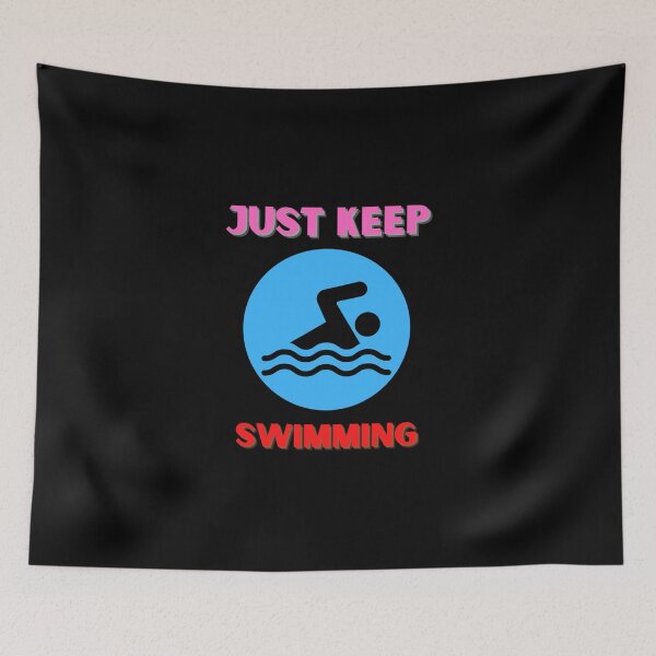 Item preview, Just Keep Swimming Now Sticker designed and sold by allysonhat.