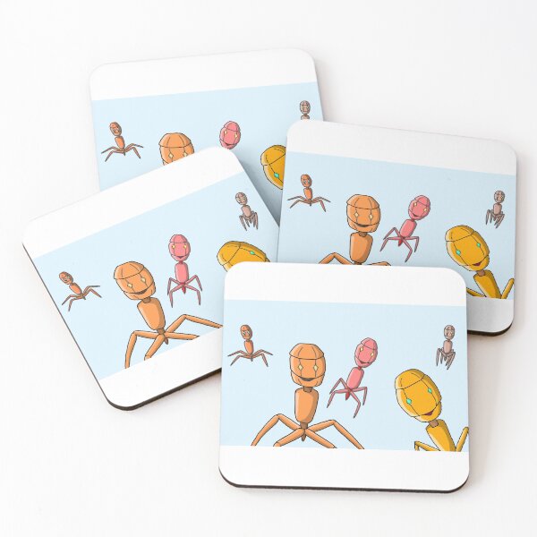 Item preview, happy little bacteriophages designed and sold by StuffOfAsh.