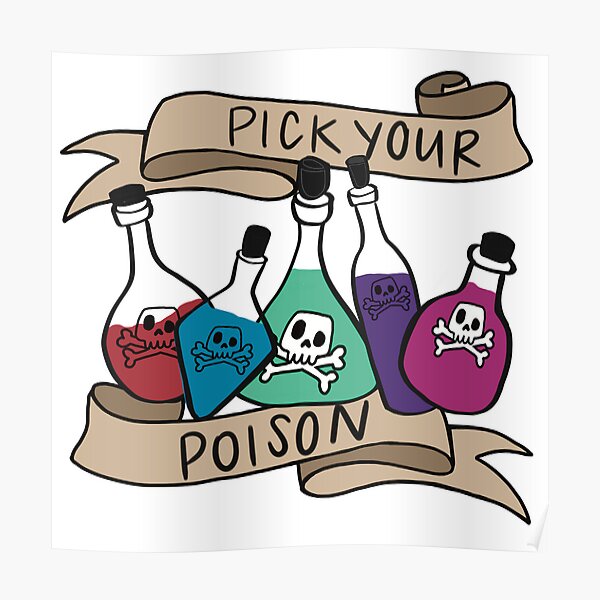 Pick Your Poison Deluxe Sign Amscan 242327 