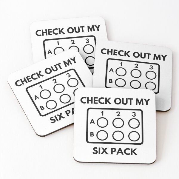 Item preview, Check Out My Six Pack - Molecular Biology, Microbiology, Neuroscience, Chemistry Humor, Science Humor designed and sold by jadedscientist.