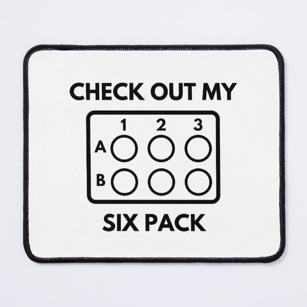 Item preview, Check Out My Six Pack - Molecular Biology, Microbiology, Neuroscience, Chemistry Humor, Science Humor designed and sold by jadedscientist.
