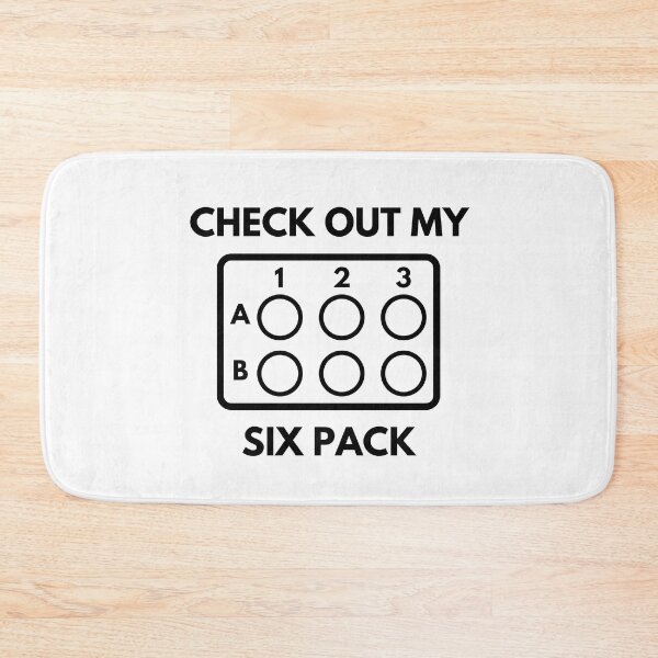 Item preview, Check Out My Six Pack - Molecular Biology, Microbiology, Neuroscience, Chemistry Humor, Science Humor designed and sold by jadedscientist.