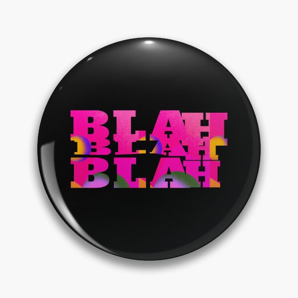 Artikelvorschau, pink bla bla bla Buchstaben  entworfen und verkauft von vibeno1.
