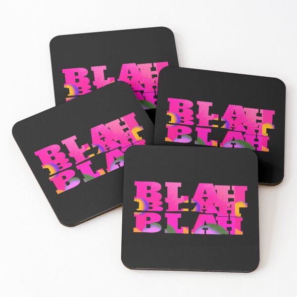 Artikelvorschau, pink bla bla bla Buchstaben entworfen und verkauft von vibeno1.