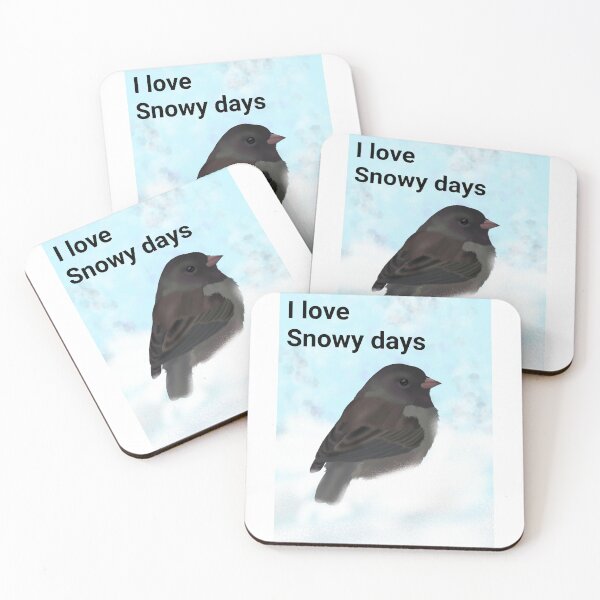 Item preview, Dark Eyed Junco loves snowy days- Wild Life Winter Birds designed and sold by Midnightviera.