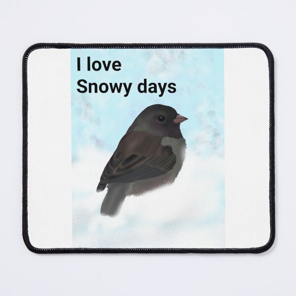 Item preview, Dark Eyed Junco loves snowy days- Wild Life Winter Birds designed and sold by Midnightviera.