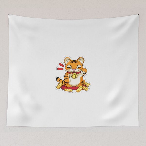 Item preview, KAWAII CUTE ANIME LITTLE LUCKY TIGER LOVERS GIFT designed and sold by t1r5u2n5g.
