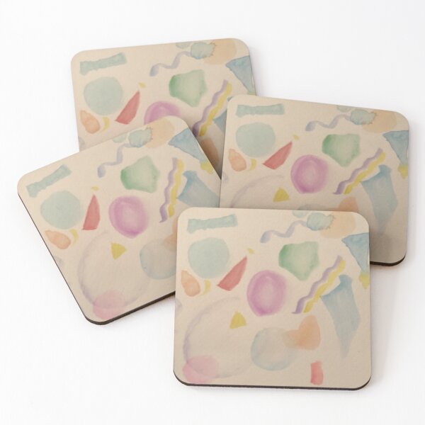 Item preview, Abstract Watercolor Shapes - Geometric Designs designed and sold by Fineartpaint.