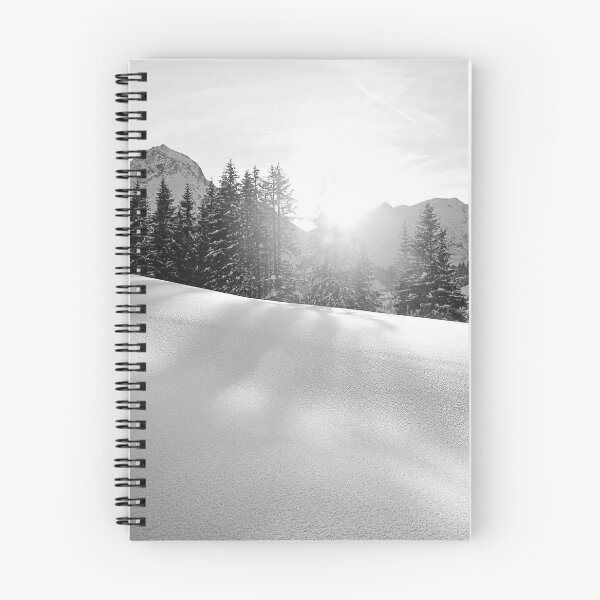 Item preview, Winter Black and White Alps Landscape Mountain Panorama with Sunshine in Austria designed and sold by Angela Cini.