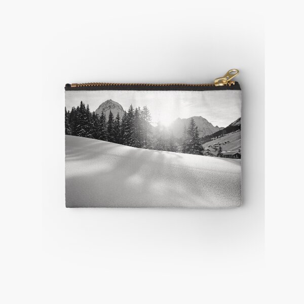 Item preview, Winter Black and White Alps Landscape Mountain Panorama with Sunshine in Austria designed and sold by Angela Cini.
