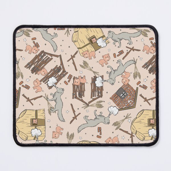 Item preview, Three Little Pigs Storybook Seamless Design Art designed and sold by MM-Creative.