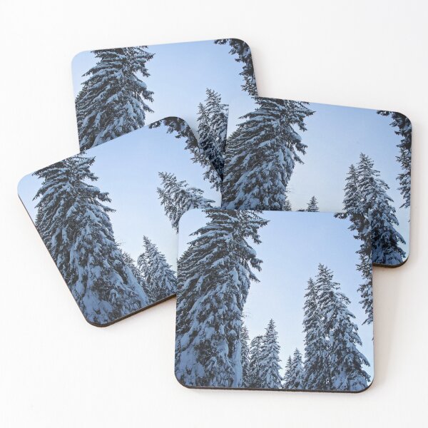 Item preview, Snowy Pine Trees and Blue Sky with Snow and Winter Forest designed and sold by Angela Cini.