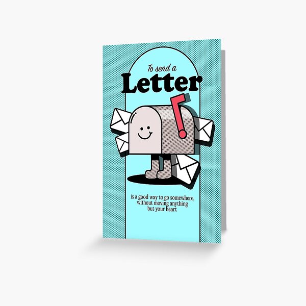 Item preview, "To Send A Letter" Quote Mailbox Card designed and sold by SendSunshineCa.