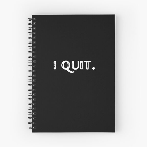 Item preview, I Quit Black Design designed and sold by GoneGoodbye.