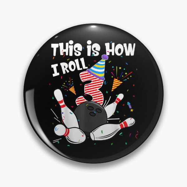 Item preview, This Is How I Roll 3rd Birthday Bowler 3 Year Old Bowling  designed and sold by cysandy.